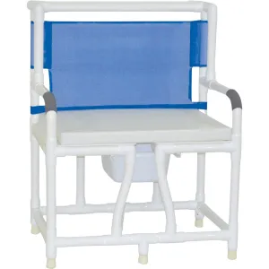 Model 130-C10-BCS Bariatric Bedside Commode with Cushion Seat