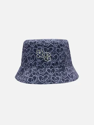 Monogram Bucket Hat - Navy