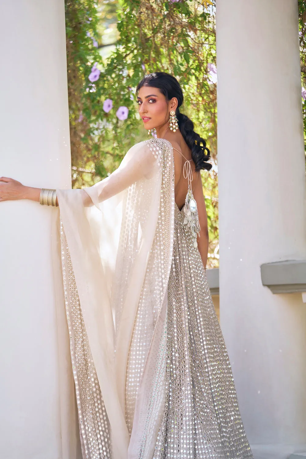 Moon Grey Anarkali
