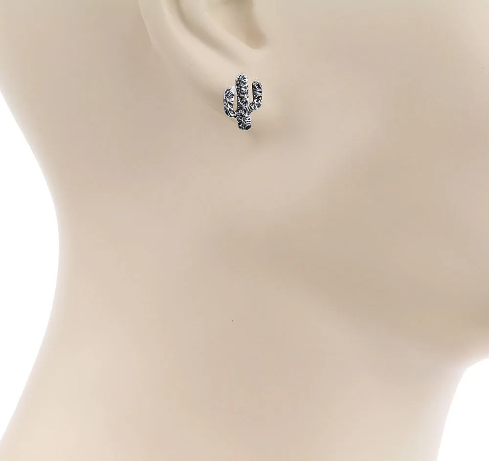 Morton Fashion Cactus, Teardrop, Hoop Earring Set - 3 Pairs