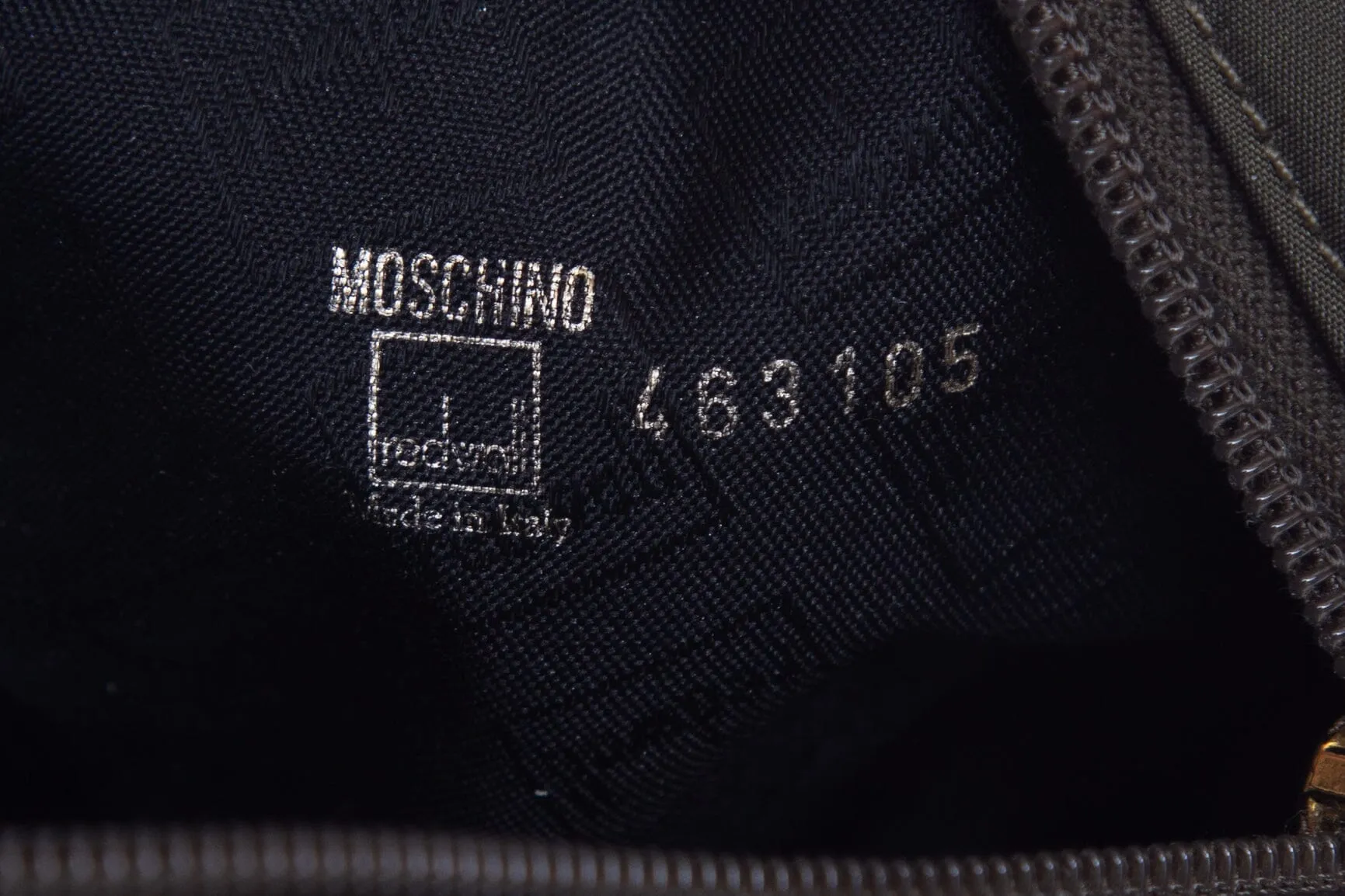 Moschino Green Nylon Zip Top Handbag NWT