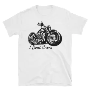 Motorcycle T Shirt I Dont Snore Biker T Shirt White Motorbike T Shirt for Men