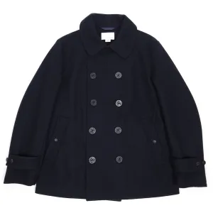 Nanamica Navy Wool Peacoat Large