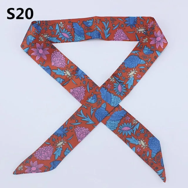 Neckerchief Scarf - Hairband Handbag Handle Ribbon for Women Girls Decoration
