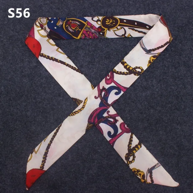 Neckerchief Scarf - Hairband Handbag Handle Ribbon for Women Girls Decoration