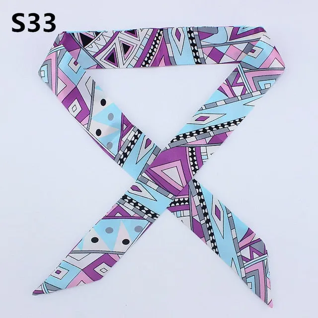 Neckerchief Scarf - Hairband Handbag Handle Ribbon for Women Girls Decoration