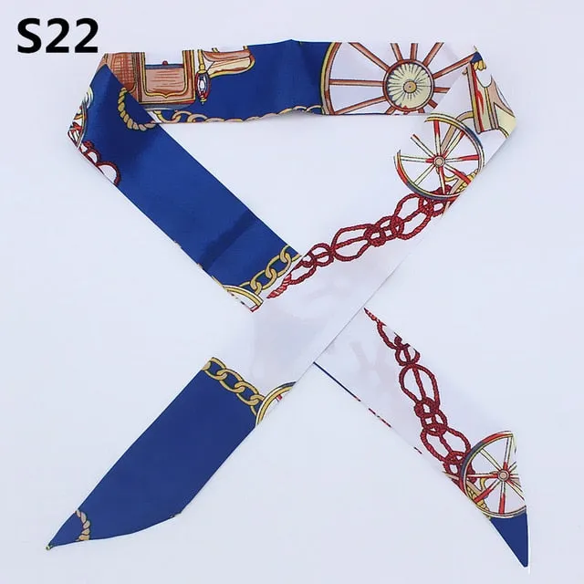 Neckerchief Scarf - Hairband Handbag Handle Ribbon for Women Girls Decoration