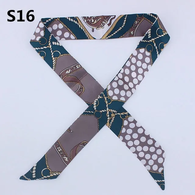 Neckerchief Scarf - Hairband Handbag Handle Ribbon for Women Girls Decoration