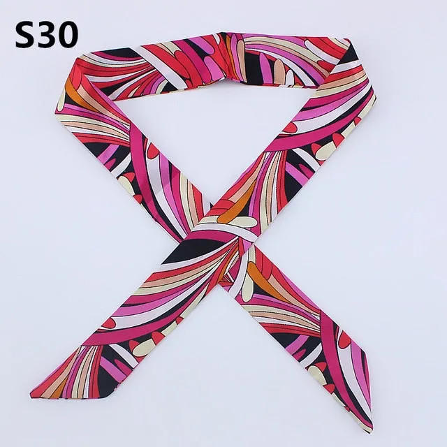 Neckerchief Scarf - Hairband Handbag Handle Ribbon for Women Girls Decoration