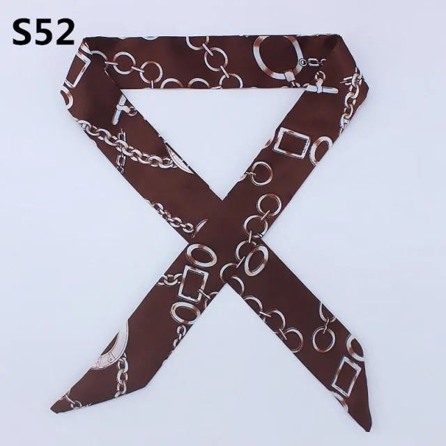 Neckerchief Scarf - Hairband Handbag Handle Ribbon for Women Girls Decoration