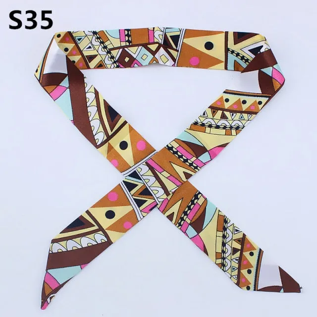 Neckerchief Scarf - Hairband Handbag Handle Ribbon for Women Girls Decoration