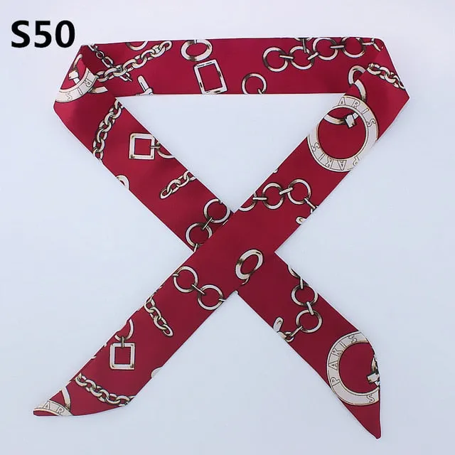 Neckerchief Scarf - Hairband Handbag Handle Ribbon for Women Girls Decoration