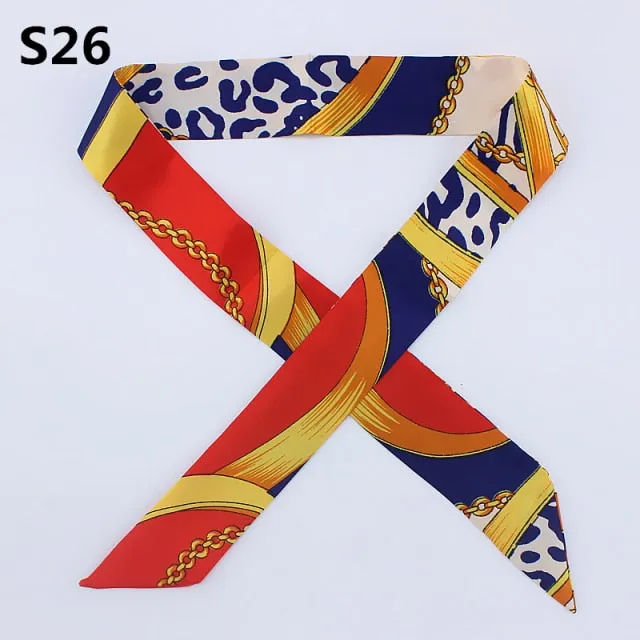 Neckerchief Scarf - Hairband Handbag Handle Ribbon for Women Girls Decoration