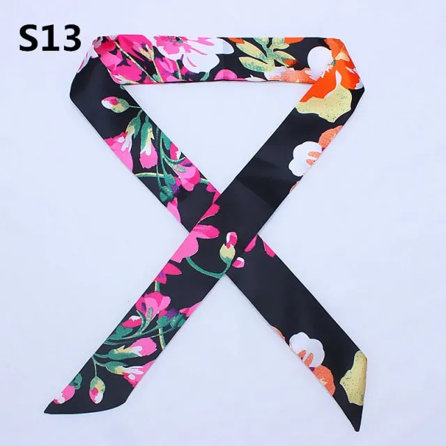 Neckerchief Scarf - Hairband Handbag Handle Ribbon for Women Girls Decoration