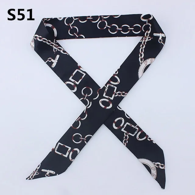 Neckerchief Scarf - Hairband Handbag Handle Ribbon for Women Girls Decoration