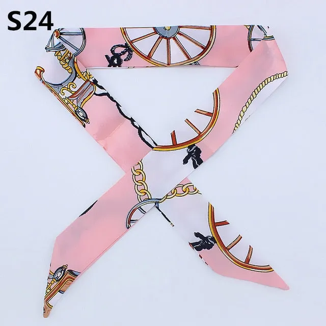 Neckerchief Scarf - Hairband Handbag Handle Ribbon for Women Girls Decoration
