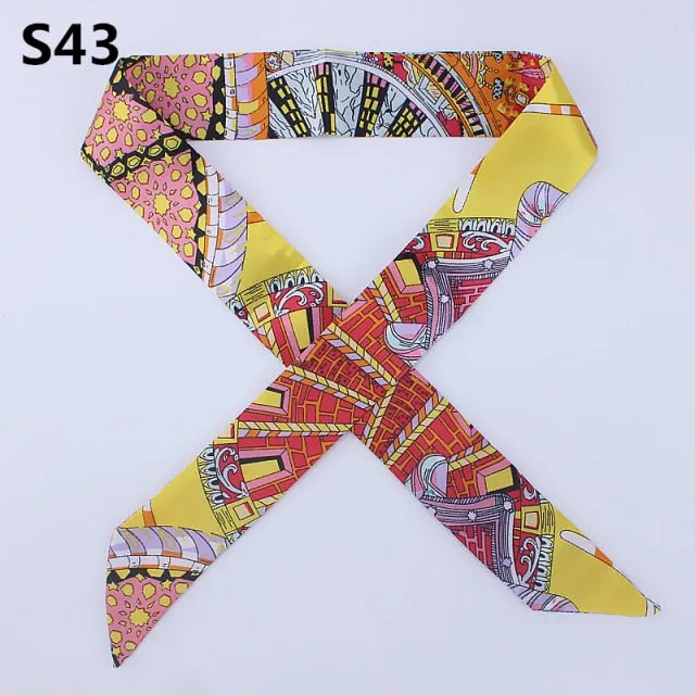 Neckerchief Scarf - Hairband Handbag Handle Ribbon for Women Girls Decoration