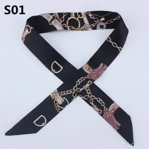 Neckerchief Scarf - Hairband Handbag Handle Ribbon for Women Girls Decoration