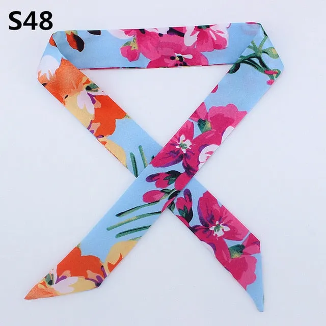 Neckerchief Scarf - Hairband Handbag Handle Ribbon for Women Girls Decoration