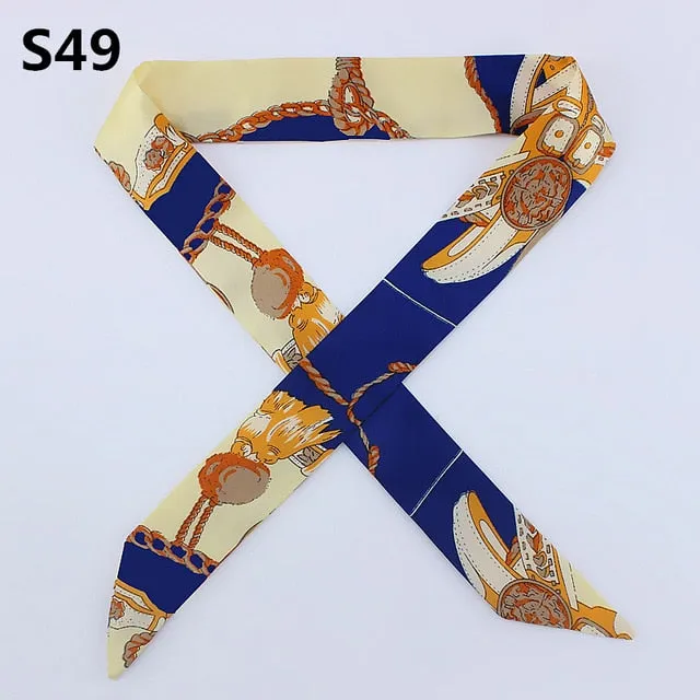 Neckerchief Scarf - Hairband Handbag Handle Ribbon for Women Girls Decoration