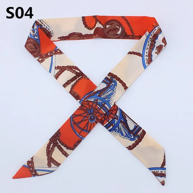 Neckerchief Scarf - Hairband Handbag Handle Ribbon for Women Girls Decoration