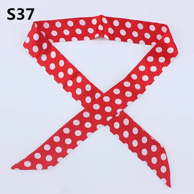 Neckerchief Scarf - Hairband Handbag Handle Ribbon for Women Girls Decoration