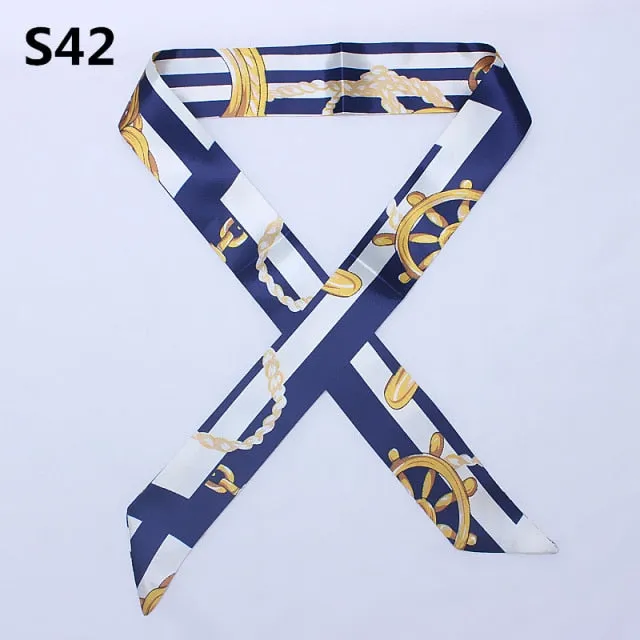 Neckerchief Scarf - Hairband Handbag Handle Ribbon for Women Girls Decoration