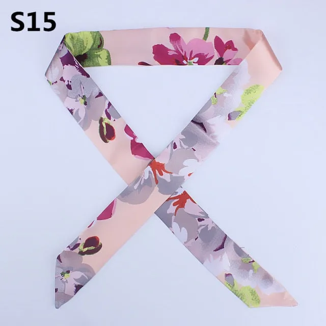 Neckerchief Scarf - Hairband Handbag Handle Ribbon for Women Girls Decoration