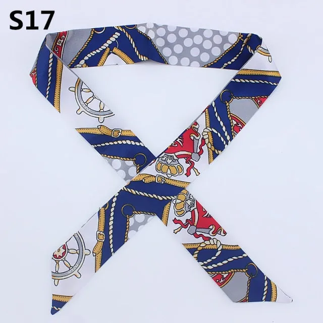 Neckerchief Scarf - Hairband Handbag Handle Ribbon for Women Girls Decoration