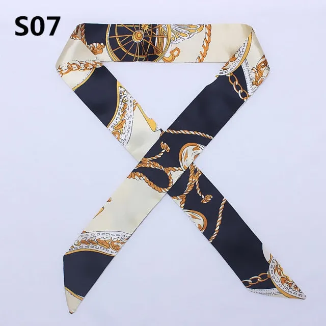 Neckerchief Scarf - Hairband Handbag Handle Ribbon for Women Girls Decoration