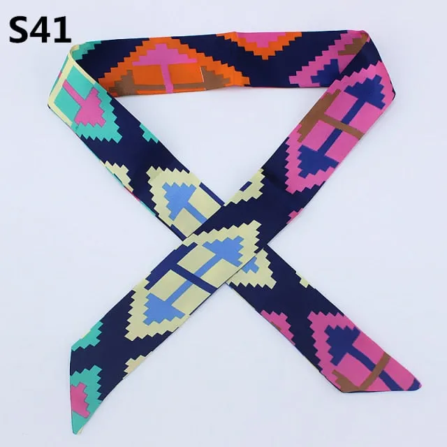 Neckerchief Scarf - Hairband Handbag Handle Ribbon for Women Girls Decoration