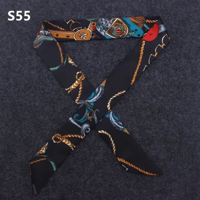 Neckerchief Scarf - Hairband Handbag Handle Ribbon for Women Girls Decoration