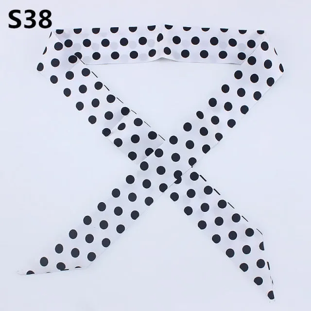 Neckerchief Scarf - Hairband Handbag Handle Ribbon for Women Girls Decoration