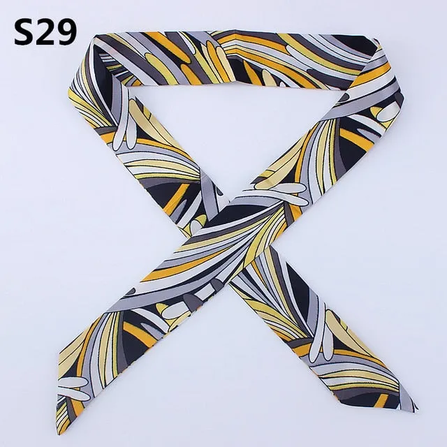 Neckerchief Scarf - Hairband Handbag Handle Ribbon for Women Girls Decoration