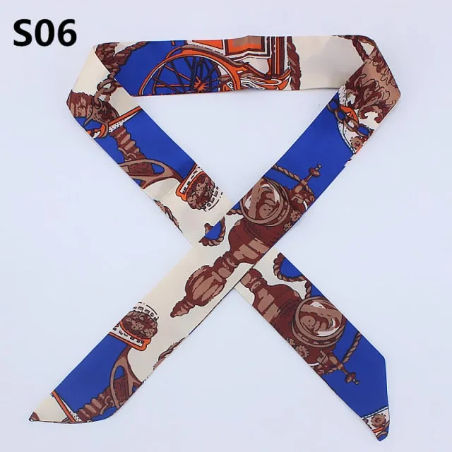 Neckerchief Scarf - Hairband Handbag Handle Ribbon for Women Girls Decoration