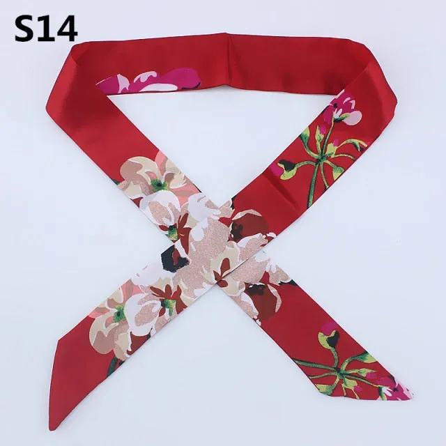 Neckerchief Scarf - Hairband Handbag Handle Ribbon for Women Girls Decoration