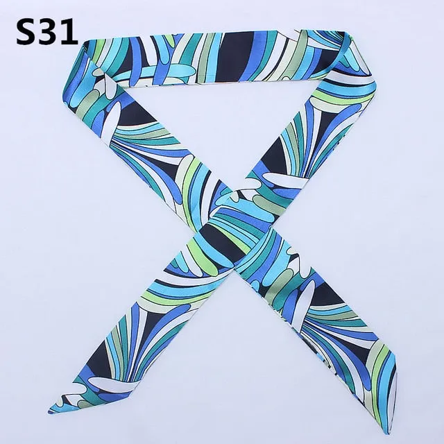 Neckerchief Scarf - Hairband Handbag Handle Ribbon for Women Girls Decoration