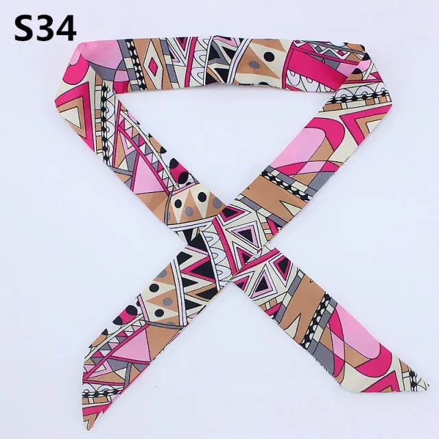 Neckerchief Scarf - Hairband Handbag Handle Ribbon for Women Girls Decoration