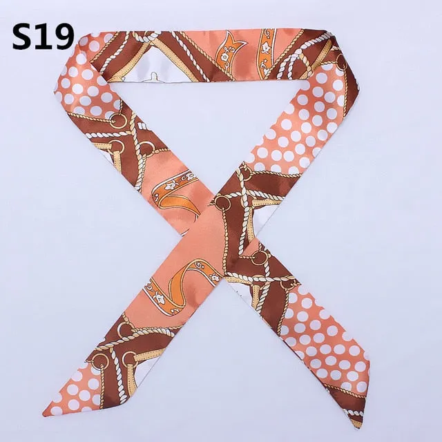 Neckerchief Scarf - Hairband Handbag Handle Ribbon for Women Girls Decoration