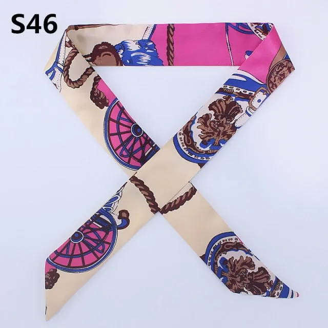 Neckerchief Scarf - Hairband Handbag Handle Ribbon for Women Girls Decoration
