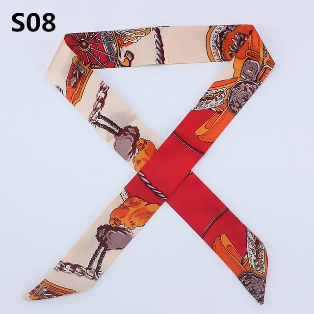 Neckerchief Scarf - Hairband Handbag Handle Ribbon for Women Girls Decoration