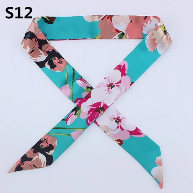 Neckerchief Scarf - Hairband Handbag Handle Ribbon for Women Girls Decoration