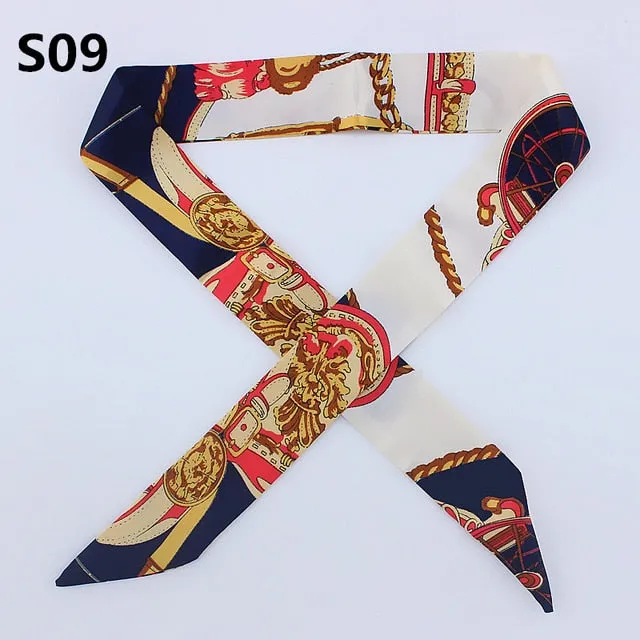 Neckerchief Scarf - Hairband Handbag Handle Ribbon for Women Girls Decoration
