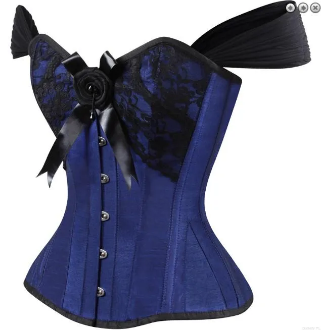 Niamh Satin Burlesque Overbust Corset