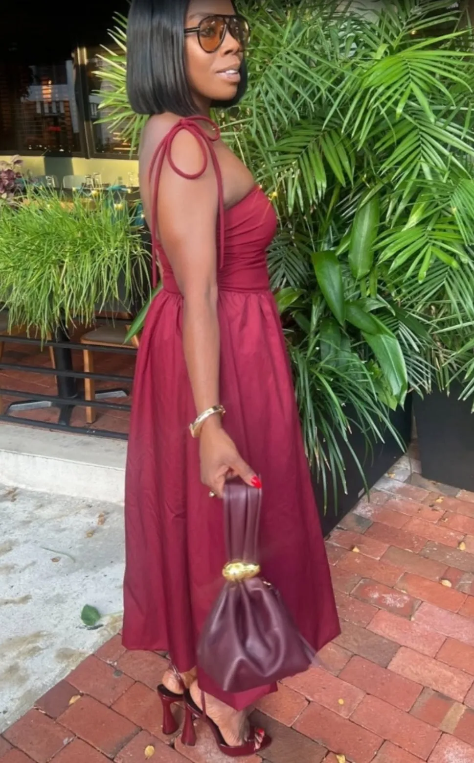 Nneka Inspired Vegan Leather Top Handle Handbag