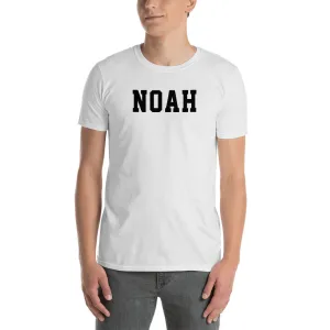 Noah T Shirt Custom Made Personalized Noah Name Print T Shirt White Cotton Tee Shirt