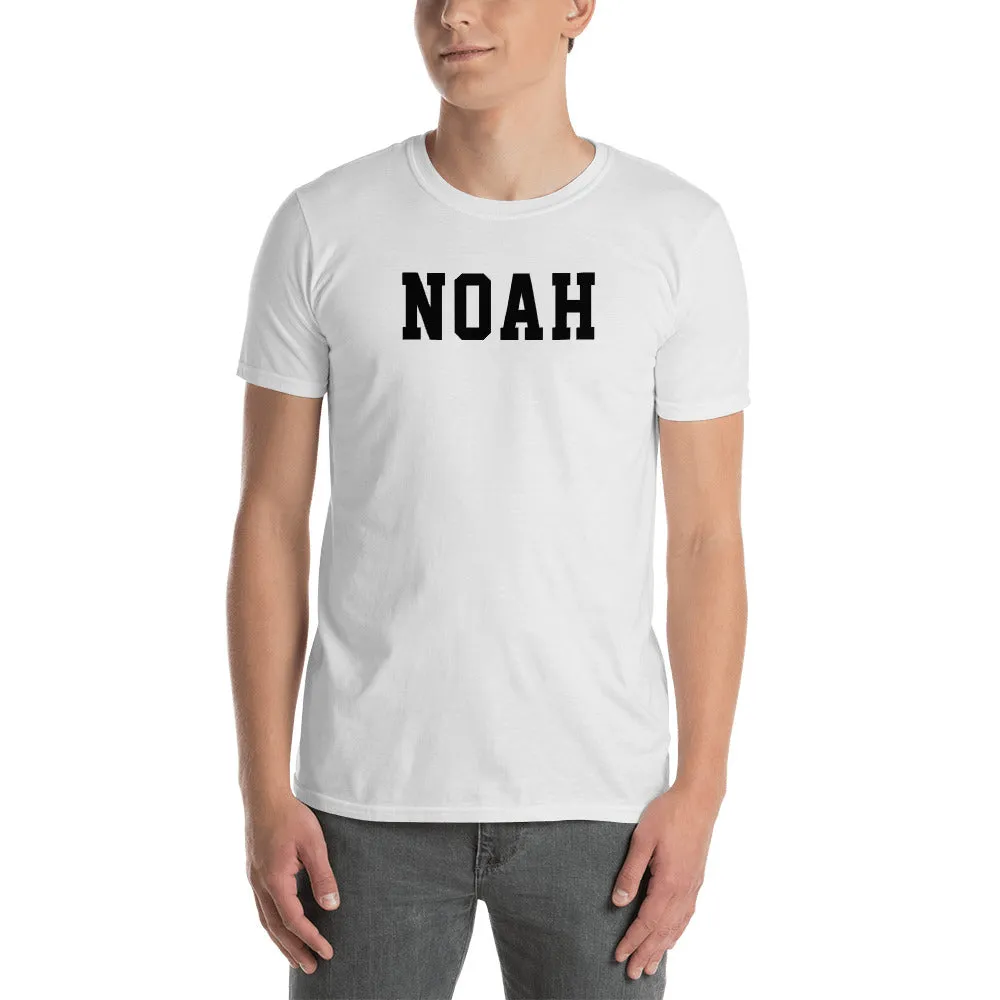 Noah T Shirt Custom Made Personalized Noah Name Print T Shirt White Cotton Tee Shirt