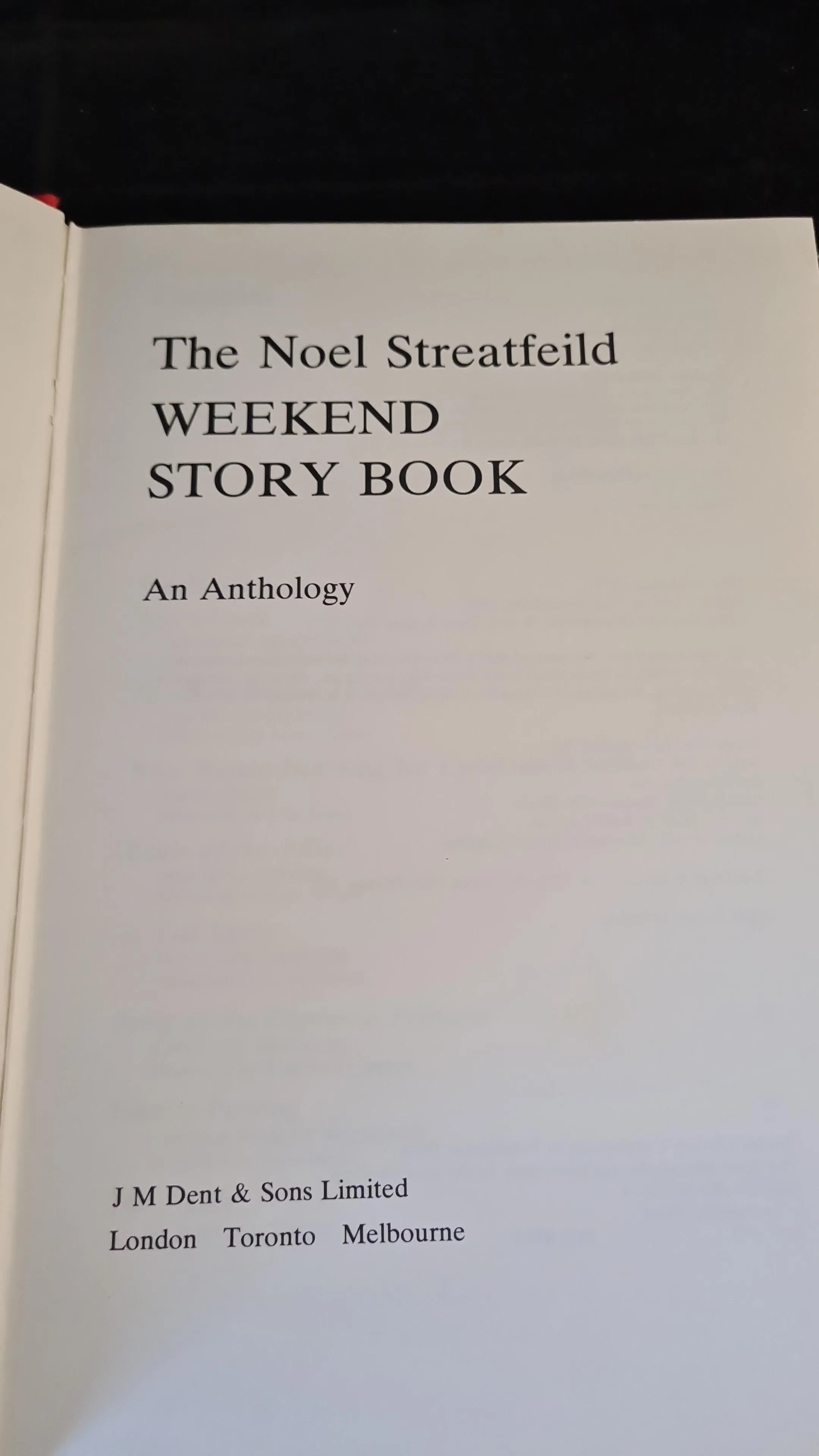 Noel Streatfeild - Weekend Story Book, J M Dent, 1977