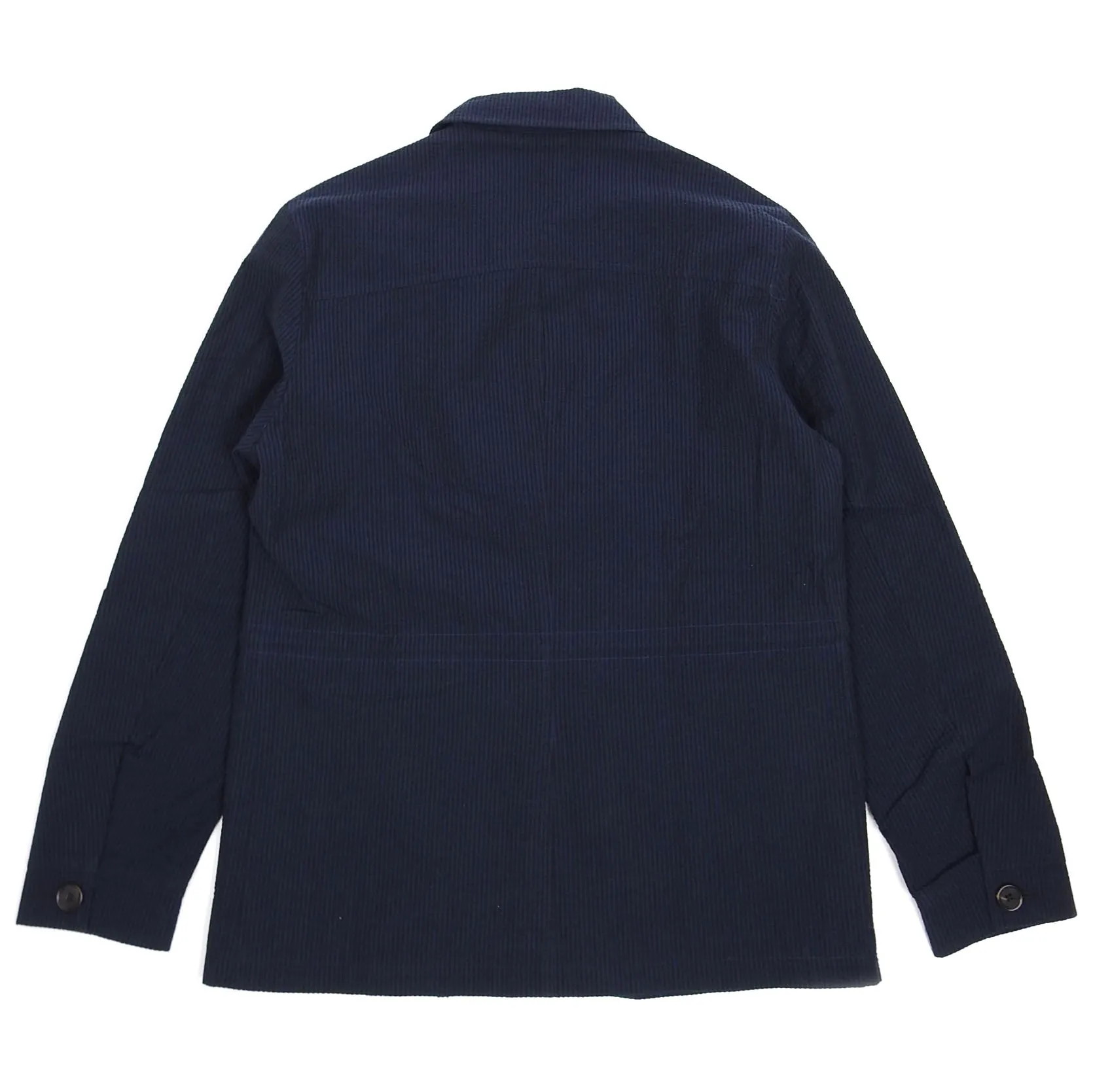 Oliver Spencer Navy Striped Chore Jacket Size 40
