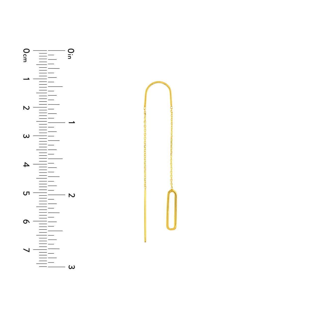 Open-Link Threader Earrings